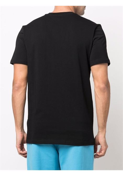 Black logo-print T-shirt - men MOSCHINO | A070170411555