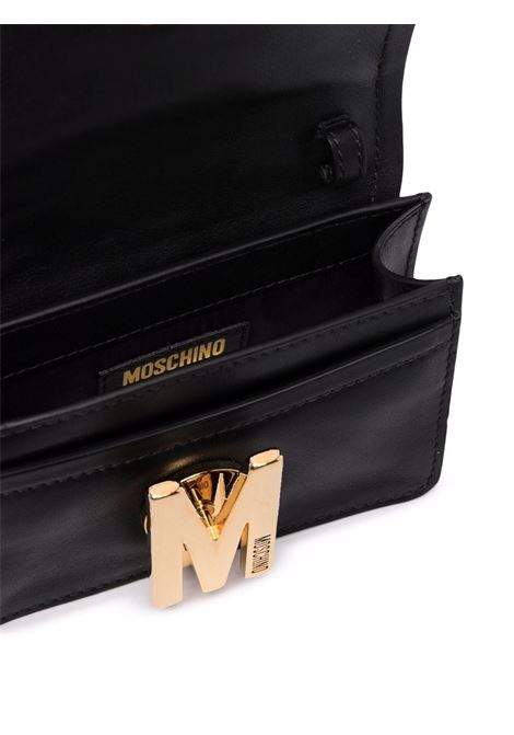 Black logo-plaque mini bag - women MOSCHINO | A749280080555
