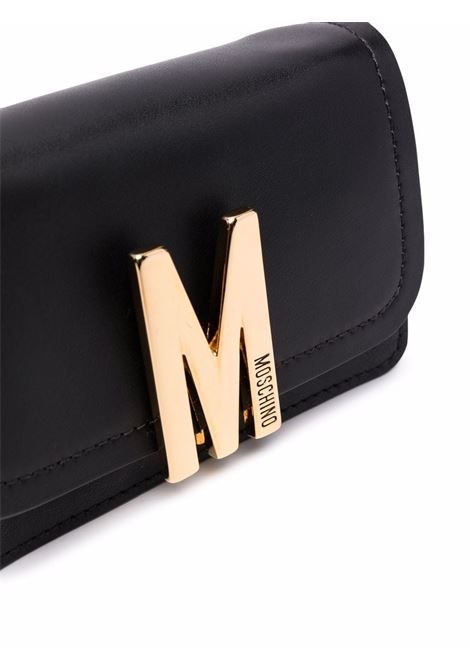 Black logo-plaque mini bag - women MOSCHINO | A749280080555