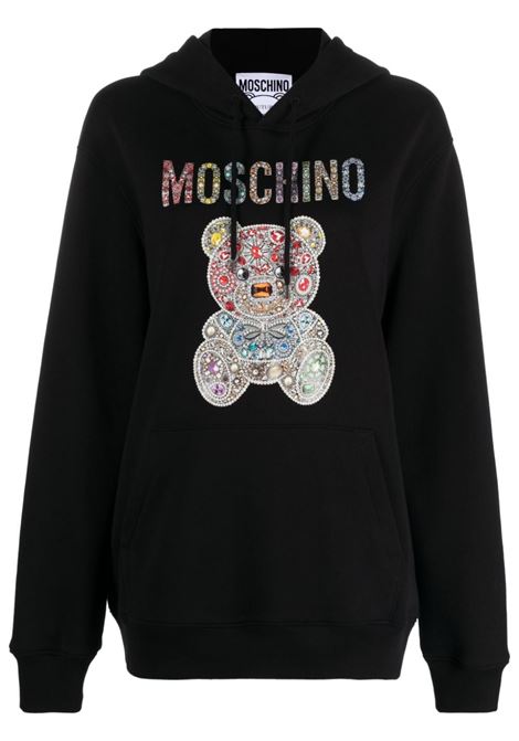 Black Teddy Bear-motif sweatshirt - women MOSCHINO | V170854281555