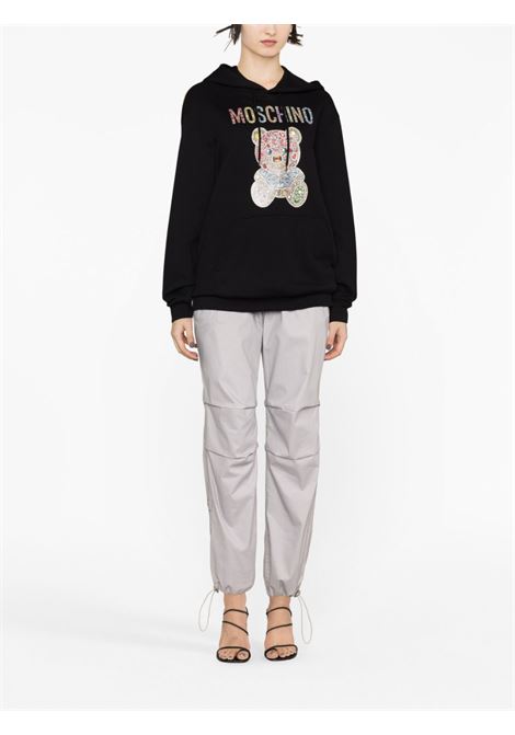 Black Teddy Bear-motif sweatshirt - women MOSCHINO | V170854281555