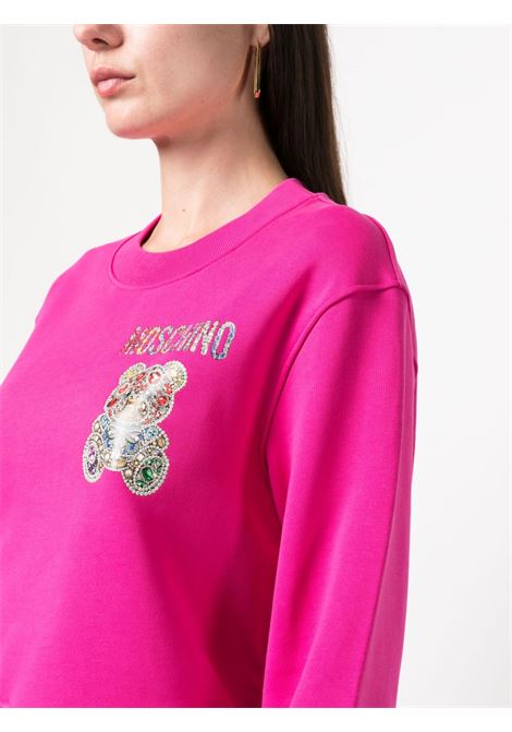 Pink graphic-print sweatshirt - women MOSCHINO | V170954281217