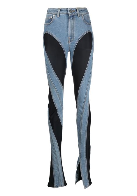 Jeans skinny spiral in blu - donna MUGLER | Jeans | 23W6PA03582463074