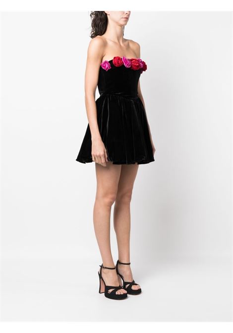 Black Apiaf floral-applique dress - women  THE NEW ARRIVALS | NA01RB0255ABLK