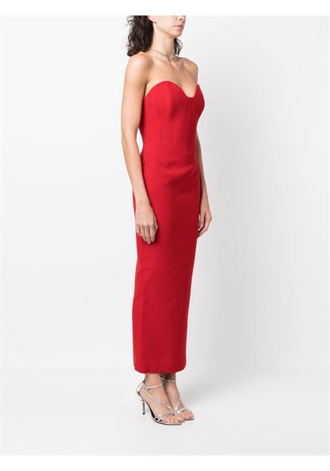 Red bustier-style maxi dress - women  THE NEW ARRIVALS | NA01RB0260CRD