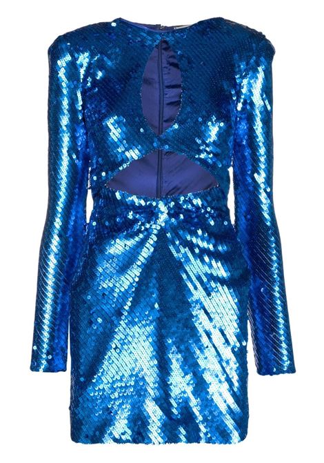 Blue cut-out sequinned minidress - women  THE NEW ARRIVALS | NA01RB0265BBL