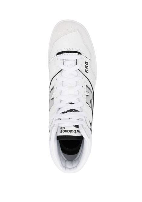 White and black 650 high-top sneakers - men NEW BALANCE | BB650RWHWHT