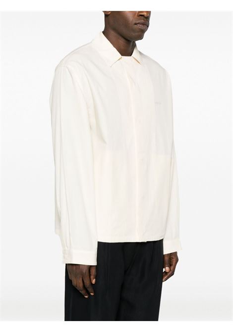 Camicia con applicazione in bianco crema - uomo OAMC | 23A28OAU57COT00832108