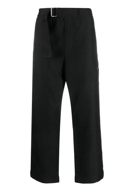 Pantaloni crop con fibbia in nero - uomo OAMC | 23A28OAU64MPL00347001