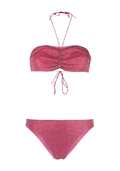 Pink lumiere bandeau bikini set - women  OSÉREE | LBF235RSPBRRY