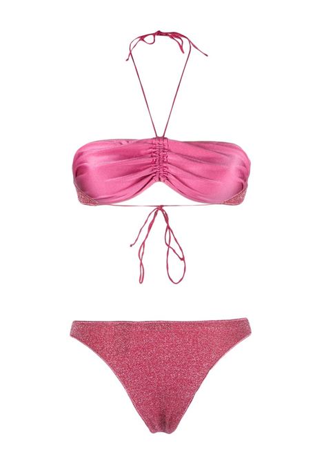 Pink lumiere bandeau bikini set - women  OSÉREE | LBF235RSPBRRY