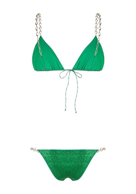 Green bikini lumiere o chain - women  OSÉREE | LCF235EMRLDGRN