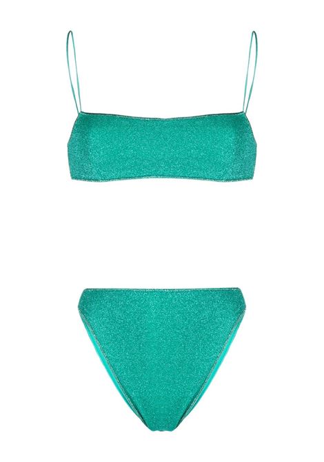 Green lumiere square bikini set - women  OSÉREE | LFF235AQUMRN