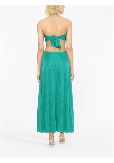 Aquamarine green Lumi?rie cut-out maxi dress - women OSÉREE | LLF235AQMRN