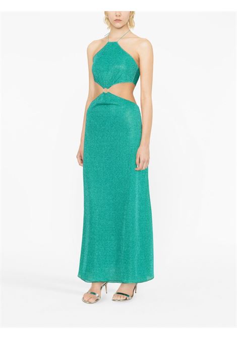 Aquamarine green Lumi?rie cut-out maxi dress - women OSÉREE | LLF235AQMRN