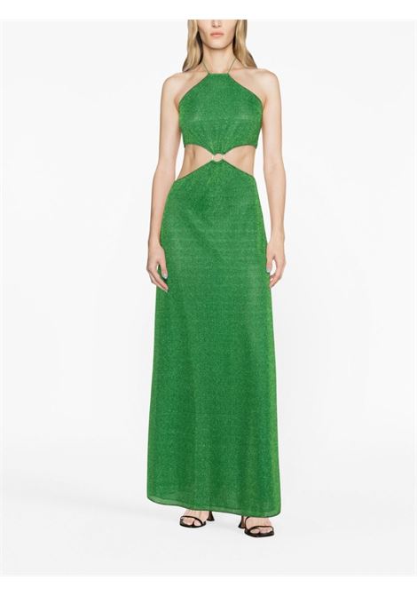Emerald green Lumi?rie cut-out maxi dress - women OSÉREE | LLF235EMRLDGRN