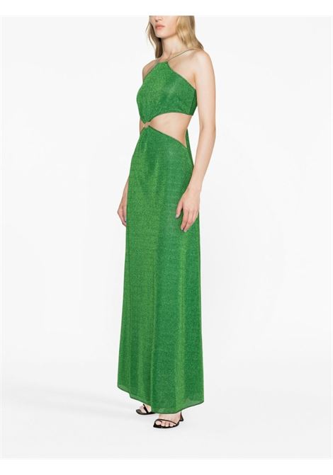 Emerald green Lumi?rie cut-out maxi dress - women OSÉREE | LLF235EMRLDGRN