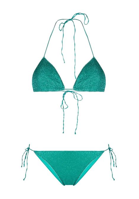 Aquamarine green lumiere bikini set - women  OSÉREE | LTS601AQMRN