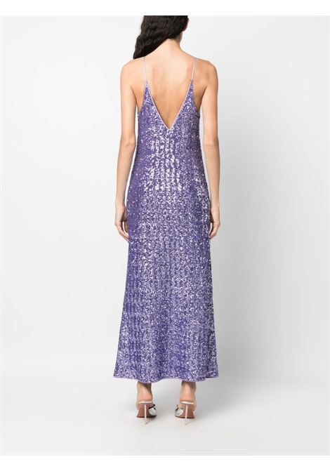 Lilac sequin-embellished maxi dress - women OSÉREE | PLF235LLC