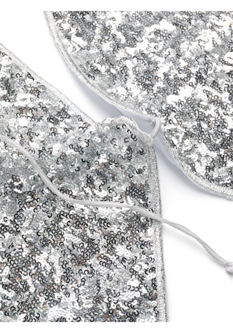 Silver sequin-embellished halterneck bikini set - women OSÉREE | PTF235SLVR