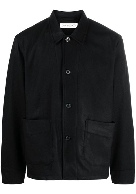 Black two-pocket jacket - men OUR LEGACY | M4191ABBLK