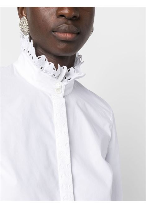 White scallop-collar shirt - women RABANNE | 23ACTO634CO0409P101