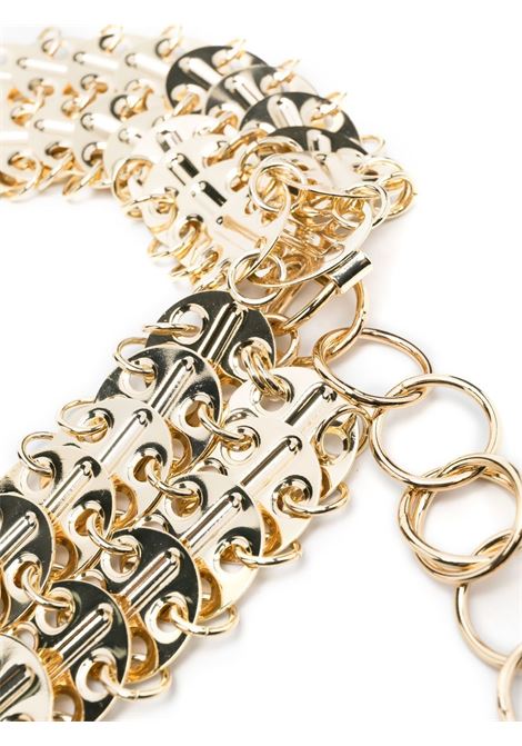 Gold chain-link clasp-fastening belt - women RABANNE | 23PAA0132MET002P711