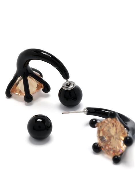 Black Lido piercing earrings - women PANCONESI | F23EA008PBLK