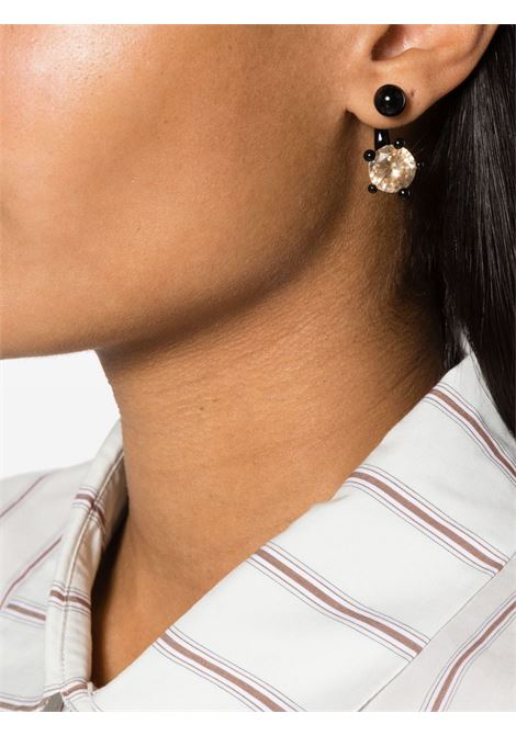 Black Lido piercing earrings - women PANCONESI | F23EA008PBLK