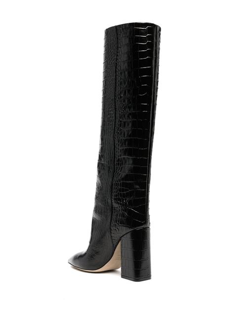 Black Anja 105mm leather boots - women PARIS TEXAS | PX1020XCOCOCRBN