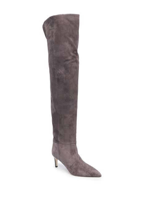 Grey pointed-toe 60mm boots - women PARIS TEXAS | PX1027XV003SMK