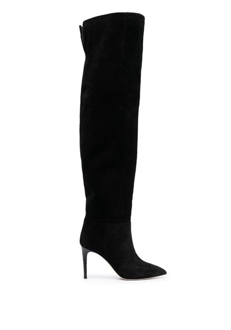 Black Stiletto 100mm thigh-length boots - women PARIS TEXAS | PX1028XV003BLK