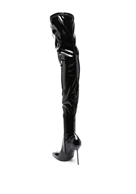 Black Lidia patent thigh-high boots - women PARIS TEXAS | PX1061XLATXBLK