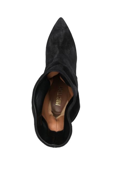 Black stiletto slouchy 110mm ankle boots - women PARIS TEXAS | PX519XV003BLK