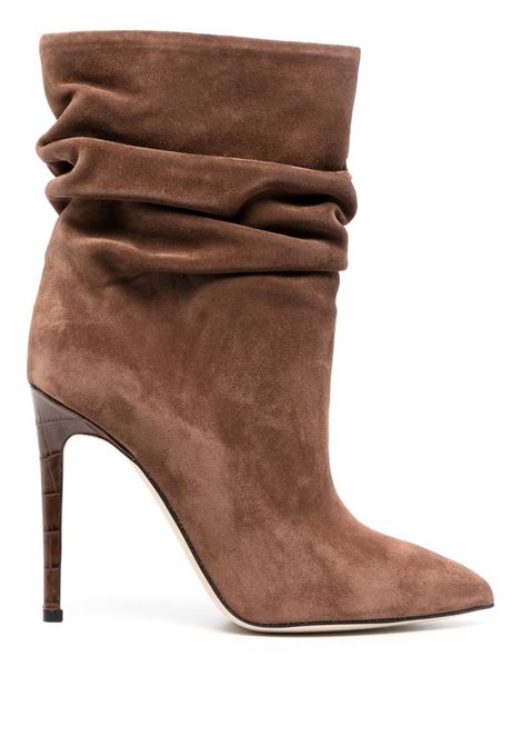 Brown 110mm slouchy stiletto ankle boots - women PARIS TEXAS | PX519XV003CNYN