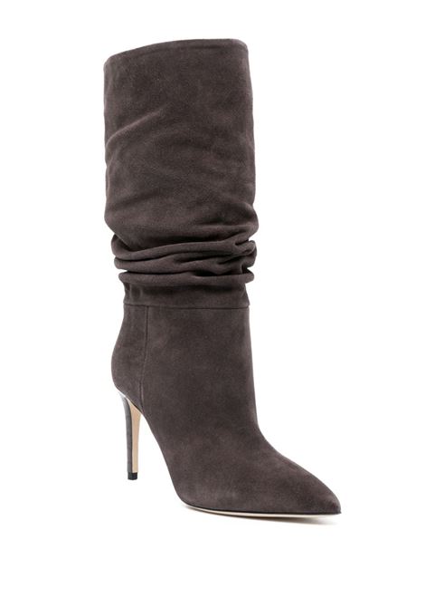 Stivali in camoscio con tacco 90mm in grigio - donna PARIS TEXAS | PX703XV003SMK