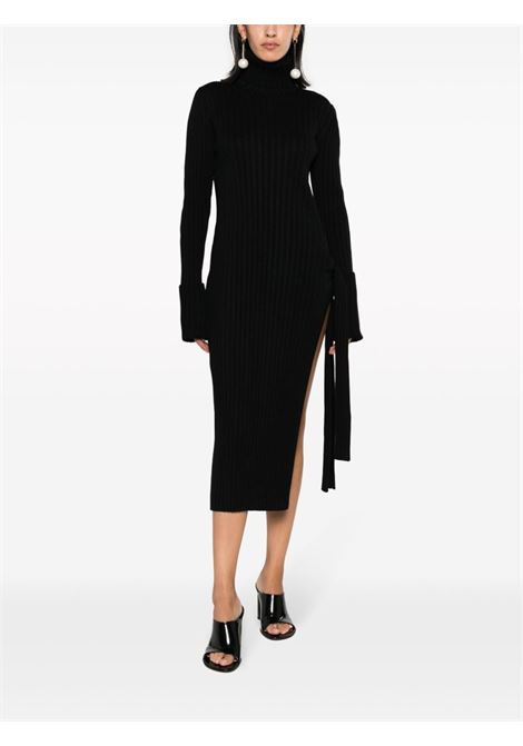 Black long-sleeve knitted dress - women PHILOSOPHY DI LORENZO SERAFINI | A049071030555