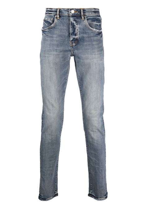 Jeans skinny a vita media in blu - uomo PURPLE | PBP001TIWV