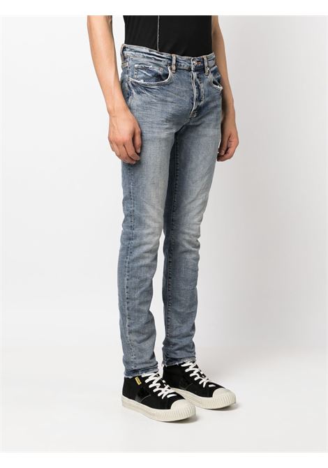 Blue mid-rise skinny jeans - men PURPLE | PBP001TIWV