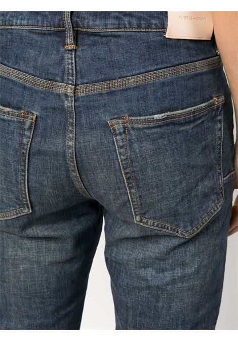 Jeans a gamba ampia in blu - uomo PURPLE | PBP004DDCI