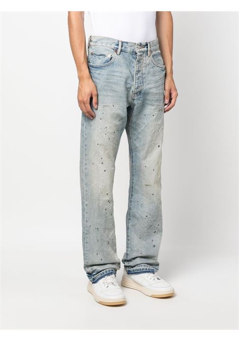Jeans a gamba ampia in blu - uomo PURPLE | PBP011VDPI