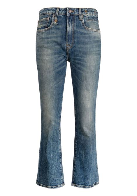 Jeans svasati a vita bassa in blu - donna R13 | Jeans | R13W0009D081A