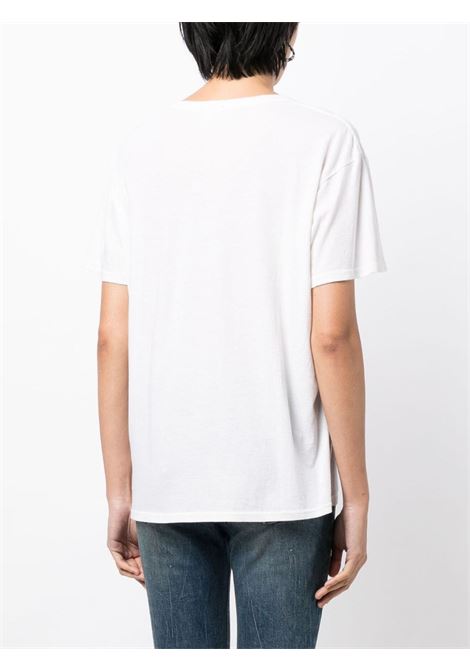 T-shirt con stampa in bianco - donna R13 | R13WK001K098B
