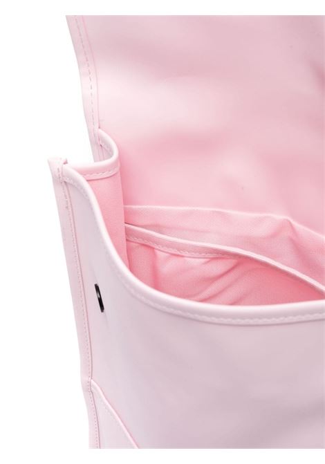 Pink Micro logo-engraved waterproof backpack - unisex RAINS | RA13010CAN