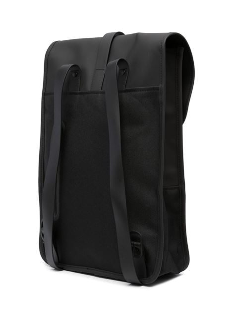 Black Rucksack logo-engraved backpack - men RAINS | RA13020BLA