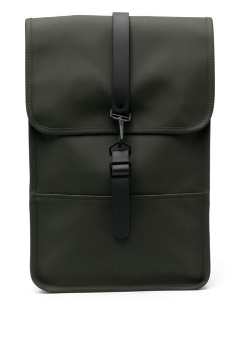 Green Micro W3 foldover backpack - men RAINS | RA13020GRE