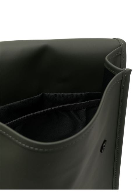 Green Micro W3 foldover backpack - men RAINS | RA13020GRE