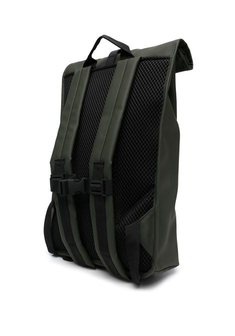 Green W3 foldover-top backpack - men RAINS | RA13320GRE