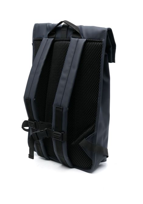 Blue Rolltop Rucksack logo-debossed backpack - men RAINS | RA13320NAV