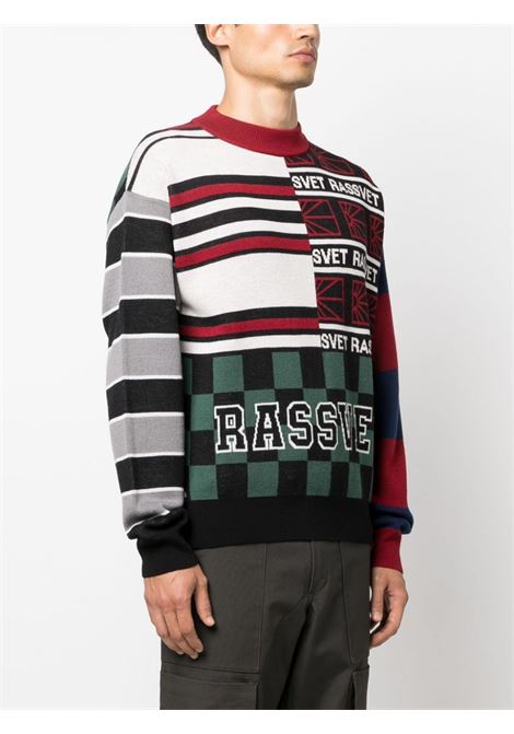 Multicolour intarsia-knit jumper - men RASSVET | PACC13N0021